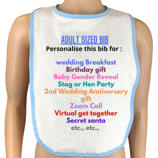 Personalised Adult Text Bib